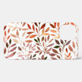 Coques Case-Mate iPhone Arbres rétro, aquarelle motif sans couture. (Verso (horizontal))