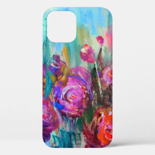 Case-Mate iPhone Case Arbuste à fleurs de pivoines, peintures modernes,