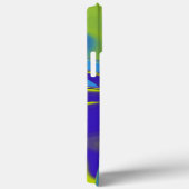 Coques Case-Mate iPhone Arc-en-ciel 3D Abstrait dans jaune violet vert (Verso / Droite)