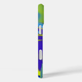 Coques Case-Mate iPhone Arc-en-ciel 3D Abstrait dans jaune violet vert (Verso / Droite)