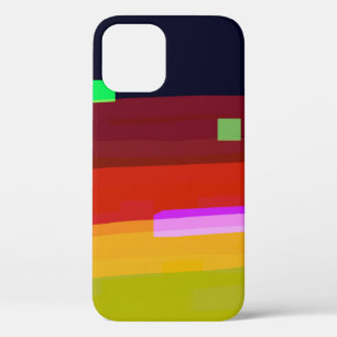 Coque iPhone 12 Arc-en-ciel Abstrait