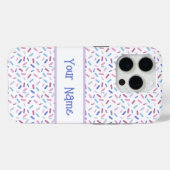 Coques Case-Mate iPhone Arc en ciel arrose le drapeau de la fierté (Verso (horizontal))