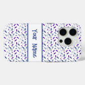 Coques Case-Mate iPhone Arc-en-ciel arroser bouton Lesbian Pride drapeau (Verso (horizontal))