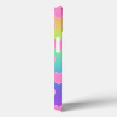 Coques Case-Mate iPhone Arc-en-ciel aux coeurs roses (Verso / Droite)