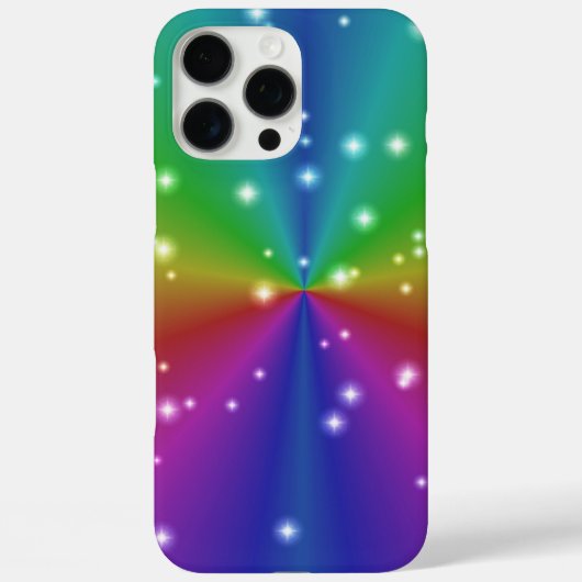 Coques Case-Mate iPhone Arc en ciel avec étoiles (Verso)