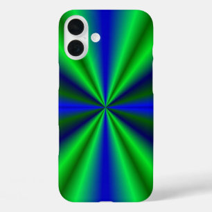 iPhone 16 Plus Case arc-en-ciel bleu vert