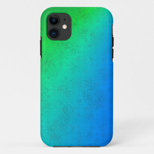 Etui iPhone Case-Mate Arc-en-ciel bleu vert dans la peau d'éléphant en c