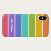 Coques Case-Mate iPhone Arc-en-ciel Couleurs personnalisées casques de tél (Dos (Horizontal))