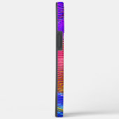 Coques Case-Mate iPhone Arc-en-ciel en spirale rose avec relief et rayures (Verso / Droite)