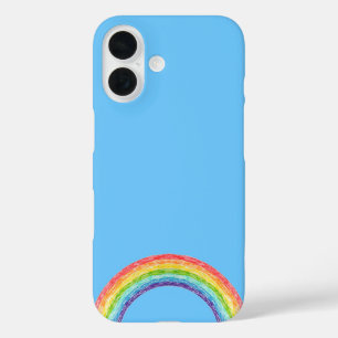 Coques iPhone 16 Arc en ciel et ciel bleu