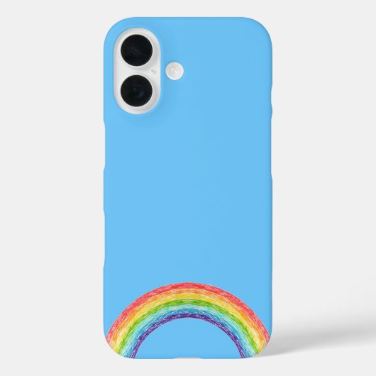 Coques Case-Mate iPhone Arc en ciel et ciel bleu (Verso)