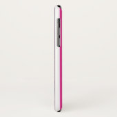 Coques Case-Mate iPhone Arc-en-ciel et rayures blanches (Dos/Gauche)
