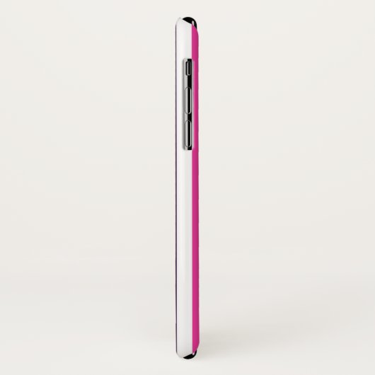 Coques Case-Mate iPhone Arc-en-ciel et rayures blanches (Dos/Gauche)