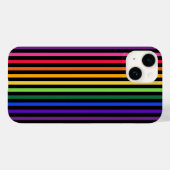 Coques Case-Mate iPhone Arc-en-ciel et rayures noires Coque-coque iphone M (Verso (horizontal))