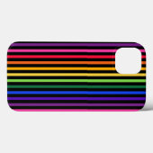 Coques Case-Mate iPhone Arc-en-ciel et rayures noires Coque-coque iphone M (Verso (horizontal))