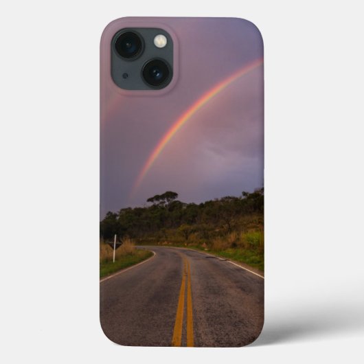 Coques Case-Mate iPhone Arc-en-ciel et route (Verso)