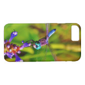 Coques Case-Mate iPhone Arc en ciel libellule et fleur (Dos (Horizontal))
