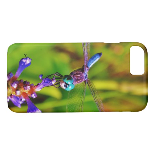 Coques Case-Mate iPhone Arc en ciel libellule et fleur (Dos (Horizontal))