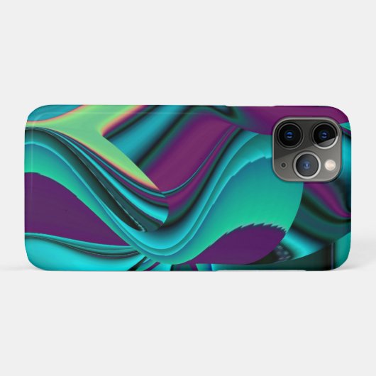 Coques Case-Mate iPhone Arc-en-ciel métallique Abstrait futuriste (Dos (Horizontal))