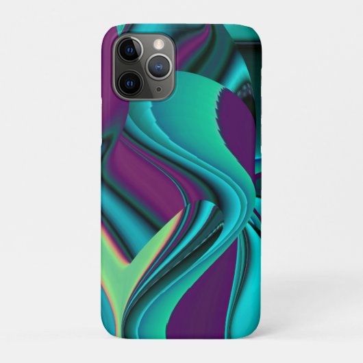 Coques Case-Mate iPhone Arc-en-ciel métallique Abstrait futuriste (Dos)