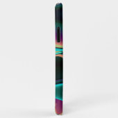 Coques Case-Mate iPhone Arc-en-ciel métallique Abstrait futuriste (Dos/Droite)