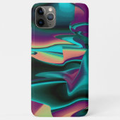 Coques Case-Mate iPhone Arc-en-ciel métallique Abstrait futuriste (Dos)