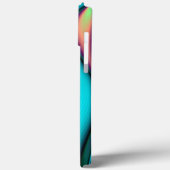 Coques Case-Mate iPhone Arc-en-ciel métallique Abstrait futuriste (Verso / Gauche)