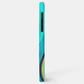 Coques Case-Mate iPhone Arc-en-ciel métallique Abstrait futuriste (Dos/Gauche)