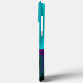 Coques Case-Mate iPhone Arc-en-ciel métallique Abstrait futuriste (Verso / Gauche)