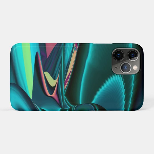 Coques Case-Mate iPhone Arc-en-ciel métallique Abstrait futuriste (Dos (Horizontal))