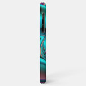 Coques Case-Mate iPhone Arc-en-ciel métallique Abstrait futuriste (Dos/Gauche)