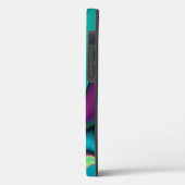 Coques Case-Mate iPhone Arc-en-ciel métallique Abstrait futuriste (Verso / Gauche)