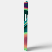 Coques Case-Mate iPhone Arc-en-ciel métallique Abstrait futuriste (Verso / Droite)