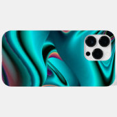 Coques Case-Mate iPhone Arc-en-ciel métallique Abstrait futuriste (Verso (horizontal))