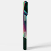 Coques Case-Mate iPhone Arc-en-ciel métallique Abstrait futuriste (Verso / Droite)