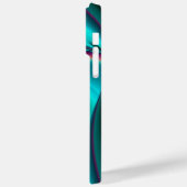 Coques Case-Mate iPhone Arc-en-ciel métallique Abstrait futuriste (Verso / Gauche)