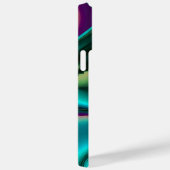 Coques Case-Mate iPhone Arc-en-ciel métallique Abstrait futuriste (Verso / Droite)