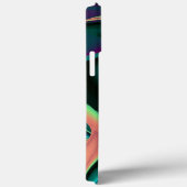 Coques Case-Mate iPhone Arc-en-ciel métallique Abstrait futuriste (Verso / Droite)