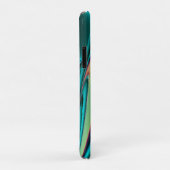 Coques Case-Mate iPhone Arc-en-ciel métallique Abstrait futuriste (Dos/Droite)