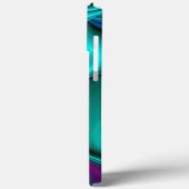 Coques Case-Mate iPhone Arc-en-ciel métallique Abstrait futuriste (Verso / Gauche)