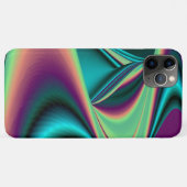 Coques Case-Mate iPhone Arc-en-ciel métallique Abstrait futuriste (Dos (Horizontal))