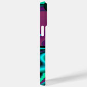 Coques Case-Mate iPhone Arc-en-ciel métallique Abstrait futuriste (Verso / Droite)