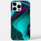 Coques Case-Mate iPhone Arc-en-ciel métallique Abstrait futuriste (Verso)