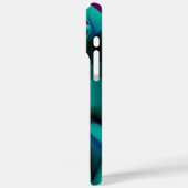 Coques Case-Mate iPhone Arc-en-ciel métallique Abstrait futuriste (Verso / Gauche)