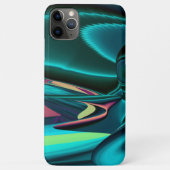 Coques Case-Mate iPhone Arc-en-ciel métallique Abstrait futuriste (Dos)