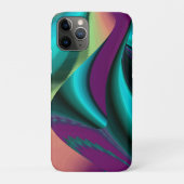 Coques Case-Mate iPhone Arc-en-ciel métallique Abstrait futuriste (Dos)