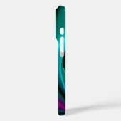 Coques Case-Mate iPhone Arc-en-ciel métallique Abstrait futuriste (Verso / Gauche)