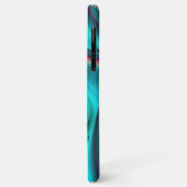 Coques Case-Mate iPhone Arc-en-ciel métallique Abstrait futuriste (Dos/Gauche)