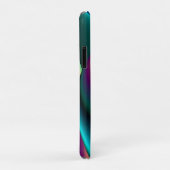 Coques Case-Mate iPhone Arc-en-ciel métallique Abstrait futuriste (Dos/Droite)