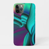 Coques Case-Mate iPhone Arc-en-ciel métallique Abstrait futuriste (Dos)